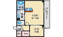 Scala Toyotsu 1LDKの間取図画像