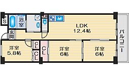 メゾンドール・1 3LDKの間取図画像