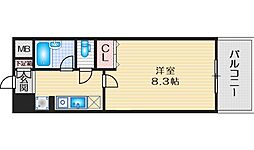 グレイス丸萬 1Kの間取図画像