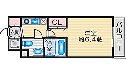 ファミーユ千里山西 1Kの間取図画像