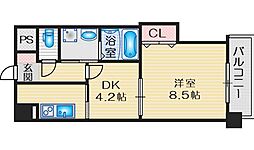 サウスアルカディア 1DKの間取図画像