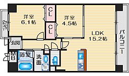 ソレイユ宮前 2LDKの間取図画像