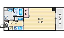 エルソル江坂 1Kの間取図画像