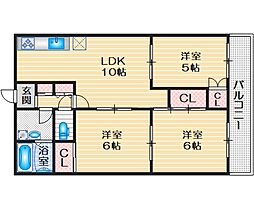 アンハウス 3LDKの間取図画像