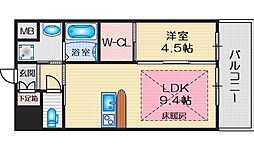 第22関根マンション 1LDKの間取図画像