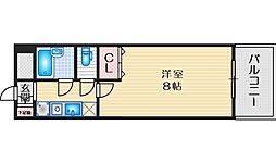ライブステーションエサカ 1Kの間取図画像