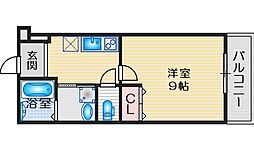 フジパレス吹田金田公園 1Kの間取図画像