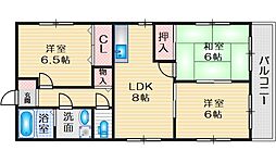 パール・レジデンス2 3LDKの間取図画像