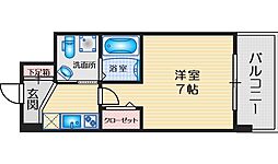 セレニテ江坂ルフレ 1Kの間取図画像