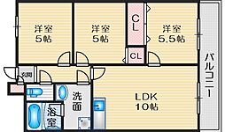 カルム緑地 3LDKの間取図画像