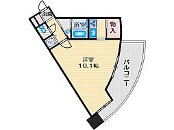 フォレステージュ江坂垂水町 ワンルームの間取図画像