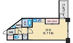 フォレステージュ江坂垂水町 ワンルームの間取図画像