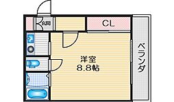 NCグリーンハイツ 1Kの間取図画像
