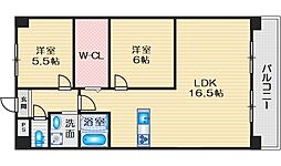 セントラルコート2 2LDKの間取図画像