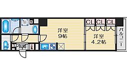 Urbanex江坂広芝 1LDKの間取図画像