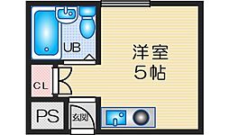 ヴェローノ緑地公園 ワンルームの間取図画像