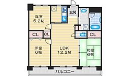 江坂公園アーバンライフ 3LDKの間取図画像