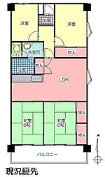リベラル第1青山 4LDKの間取図画像