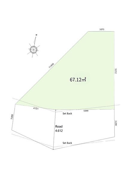 土地価格990万円、土地面積67.12m2