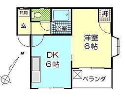 間取図画像 1DK