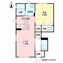 間取図画像 1LDK