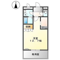 プロスパー横尾 1Kの間取図画像