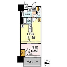 ParkAvenueEAST 1LDKの間取図画像