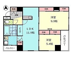 トレステーラ王子南 2LDKの間取図画像