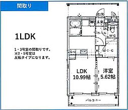 (仮称)YM畑中4丁目 1LDKの間取図画像