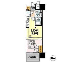 ParkAvenueEAST 1LDKの間取図画像