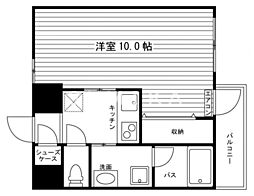 Ｃａｓａ　Ｇｒａｎｄｅ医大前 6階1Kの間取り