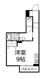 チッタ・デ・雄嶋 1階1Kの間取り