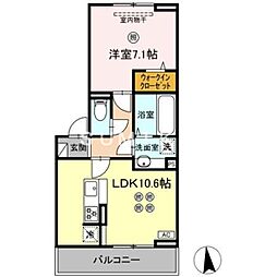 間取図画像 1LDK