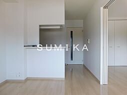 ハートフル医大西 4階1LDKのリビング/ダイニング