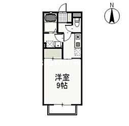 カーサ　シエテ 2階1Kの間取り