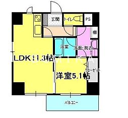 OWLSTYLE KANDACHO 7階1LDKの間取り