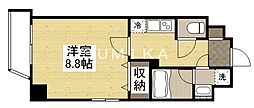 ＴＨＥ　ＭＯＤＥＲＮ　表町 2階1Kの間取り