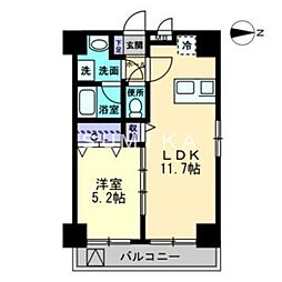 Arc Stage表町 5階1LDKの間取り