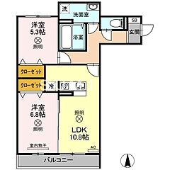 物件の間取り