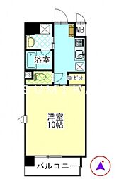 柳町Aマンション 1Kの間取図画像
