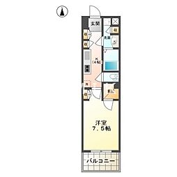 VILLAPRIMA 1Kの間取図画像