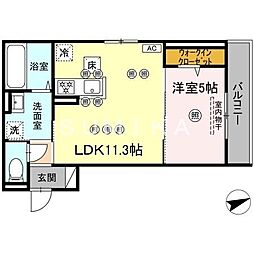 アルタ・レジデ 1LDKの間取図画像