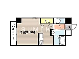 ウイング21中山下2 ワンルームの間取図画像