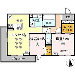 アネックスV 2LDKの間取図画像