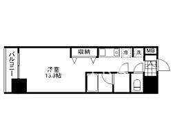 willDo岡山大供 ワンルームの間取図画像