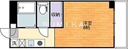 パルティール21 ワンルームの間取図画像