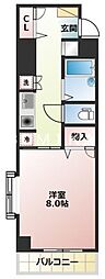 エスペランサ津島 1Kの間取図画像