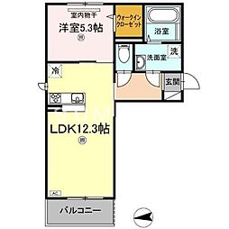 アンリ.D 1LDKの間取図画像