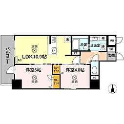 フェニックス 2LDKの間取図画像