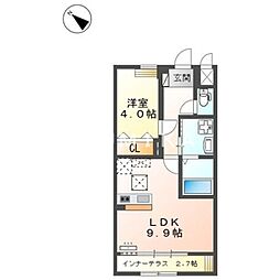STAR WINGS 1LDKの間取図画像